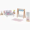 Stile di arredamento per bambole, camera da letto Anteprima dell’immagine prodotto 3