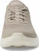 A close-up front view of a beige Skechers Go Walk sneaker. Anteprima dell’immagine prodotto