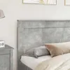 vidaXL Testiera in legno color cemento grigio Anteprima dell’immagine prodotto 3
