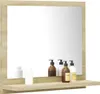 vidaXL Specchio da bagno rovere Sonoma 40x10,5x37 cm Anteprima dell’immagine prodotto 3