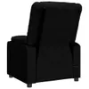 The back view of a black recliner chair. Náhľad obrázku produktu