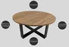 Design Couchtisch DA-333 rund Wohnzimmertisch Tisch 86 x 42 Produktbild-Vorschau 4