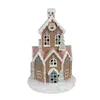 Clayre & Eef Lebkuchenhaus mit LED 22 cm Braun Polyresin Produktbild-Vorschau 1