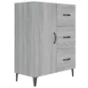 The Living Store Sideboard Grau Sonoma 69,5x34x90 cm Produktbild-Vorschau 3