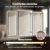 LED Badezimmerspiegel 70x90 cm mit schwarzem Produktbild-Vorschau 6