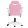 Kondela Kinderstuhl mit Fußhocker Odelia - rosa / weiß Produktbild-Vorschau 5