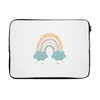 MuchoWow® Laptop Hülle 14 ZollRegenbogen - Herzen - Wolken Produktbild-Vorschau 1