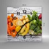 Wanduhr - Quadrat - Glasuhr - Essen Gemüse Essen frisch - Produktbild-Vorschau 3