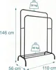 Portaabiti Relaxdays, A x L x P: 146 x 110 x 56 cm, con Anteprima dell’immagine prodotto 4