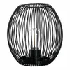 A black wireframe lantern with a visible light bulb inside, set against a white background. Anteprima dell’immagine prodotto