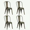 Lot de 8 chaises de salle à manger empilables en métal, Voir les images du produit 5
