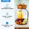 Hanamura Obst-Etagere – Obstkorb 2-lagig – Mit Bananenhaken Produktbild-Vorschau 3