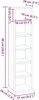 vidaXL CD-Schrank Betongrau 21x20x88 cm Holzwerkstoff Produktbild-Vorschau 6