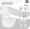 LuxeBath závesné WC bez ráfika krátke 49 cm biele lesklé s Náhľad obrázku produktu 6