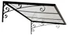Palram - Canopia Vordach Venus 1350 Anthrazit 88x136x36 cm Produktbild-Vorschau 1