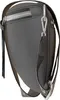 Damen Crossbody Umhänge Hand Tasche Echt  30618 Black Produktbild-Vorschau 3