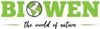 The image displays the brand name "BIOWEN" with a globe icon, and a tagline "the world of nature" below it. Produktbild-Vorschau