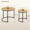 Yaheetech Couchtisch 2er Set, runder Beistelltisch Set, Produktbild-Vorschau 6