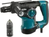 A Makita HR2811FT Kombihammer and a drill bit chuck are shown against a white background. Podgląd zdjęcia produktu