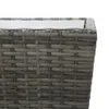 3-tlg. Bistro-Set Poly Rattan und Hartglas Grau Produktbild-Vorschau 11