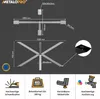 Diagrams and icons illustrating the features and specifications of table legs. Voir les images du produit