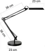 UNiLUX 400093838 Lampada da tavolo UNiLUX LED SWINGO, nero Anteprima dell’immagine prodotto 7