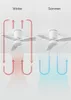 WIND CALM - Leiser Deckenventilator 40W mit technischen Produktbild-Vorschau 5
