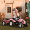 Trattore a pedali rosa Falk Country Star con rimorchio e Anteprima dell’immagine prodotto 14
