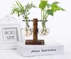 WUWEOT 3 Stück Hydroponik Glasvase mit Holz Halter Produktbild-Vorschau 4
