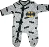 Batman Baby-Strampler in Weiß-Schwarz | 100% Baumwolle | Produktbild-Vorschau 1