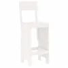 Cloris Designermöbel 7-tlg. Gartenbar-Set Weiß Massivholz Produktbild-Vorschau 4