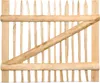 Classic Staketenzaun-Tor Set (schwarz) aus Edelkastanie, Produktbild-Vorschau 3