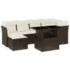 The Living Store 7-tlg. Garten-Sofagarnitur mit Kissen Produktbild-Vorschau 3