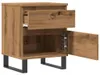 vidaXL Table de nuit Artisan-Chêne 40x35x50 cm Bois Voir les images du produit 5