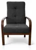Fotel Nordic Comfort wypoczynkowy salon drewno orzech Podgląd zdjęcia produktu 2