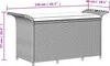 vidaXL Panca da giardino con cuscini Marrone 116x46x57 cm Anteprima dell’immagine prodotto 8