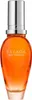 A product shot of an orange perfume bottle with a silver cap. Produktbild-Vorschau