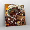 Wanduhr - Quadrat - Glasuhr - Tier Abstraktion - 30x30cm - Produktbild-Vorschau 4