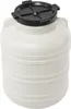 A white plastic barrel with a black lid and handles, shown against a white background. Produktbild-Vorschau