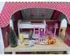 Drewniany domek dla lalek led XXXL 60x33x90cm + 3 lalki + 2 Podgląd zdjęcia produktu 6