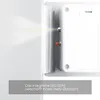 A close-up view of a safe's electronic lock mechanism with an integrated LED light illuminating the area. Produktbild-Vorschau