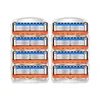 Two stacks of razor blade cartridges arranged side-by-side on a white background. Produktbild-Vorschau