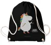 Mr. & Mrs. Panda Sportbeutel Einhorn Sekretärin - Schwarz - Produktbild-Vorschau 3