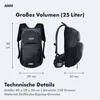 AARON Backpack 25L Fahrradrucksack wasserdicht mit Produktbild-Vorschau 3