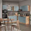 Eckküche Vicco R-Line Blau-Grau/Goldkraft Eiche 247 x 60 cm Produktbild-Vorschau 6