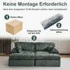 Sofa Cordsofa 2-Sitzer mit Bettfunktion, modernes Produktbild-Vorschau 5