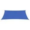 Sonnensegel 160 g/m² Rechteckig Blau 3x4 m HDPE Produktbild-Vorschau 3