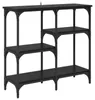 Konsola Czarny Dąb 80 x 29 x 75 cm Materiał drewnopochodny Podgląd zdjęcia produktu 1