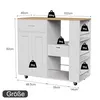 UnboxG Isola mobile da cucina con piano di lavoro in rovere Anteprima dell’immagine prodotto 7