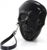 Schwarze Skull Clutch Vinyl Produktbild-Vorschau 1